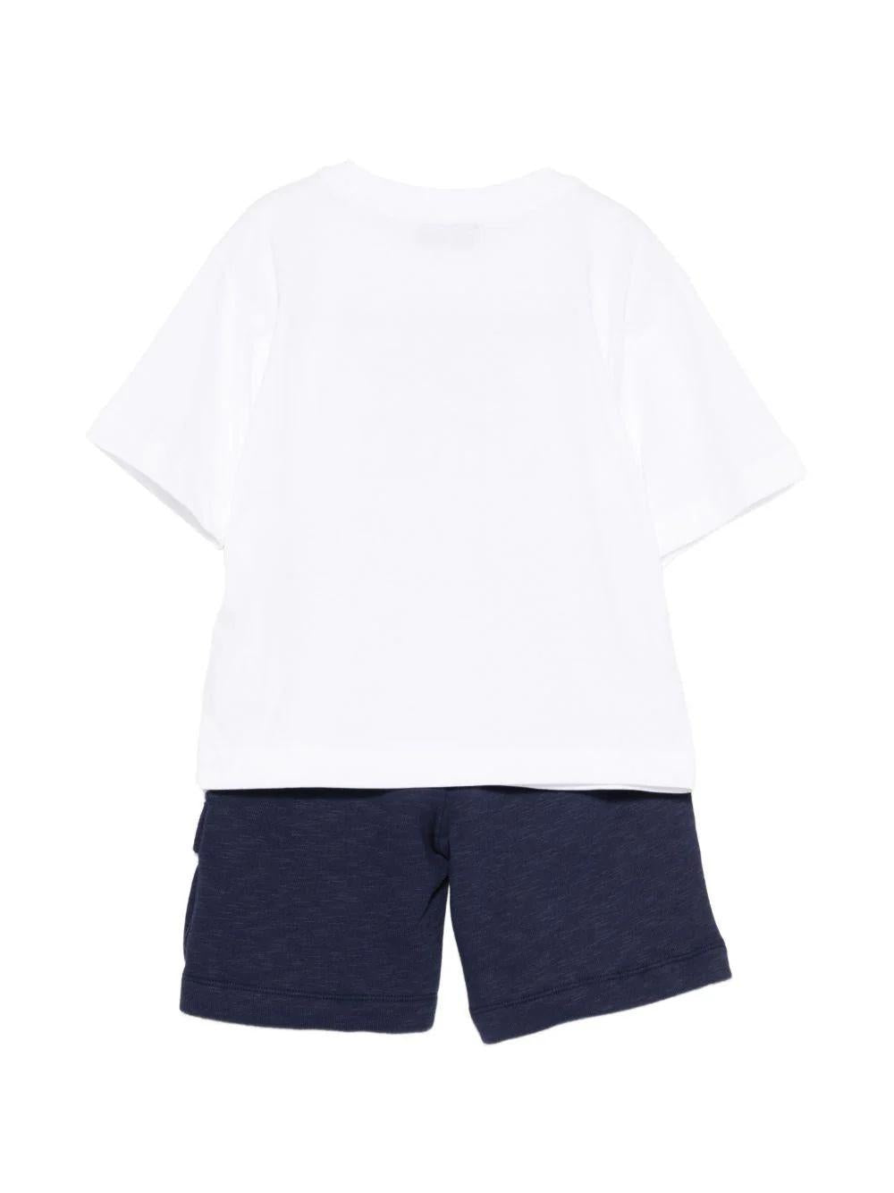 T-shirt con stampa Teddy HUG00WLCA88T 83240A MOSCHINO KID 