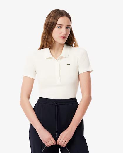Polo slim fit cotone a costine DF5377 70V LACOSTE 