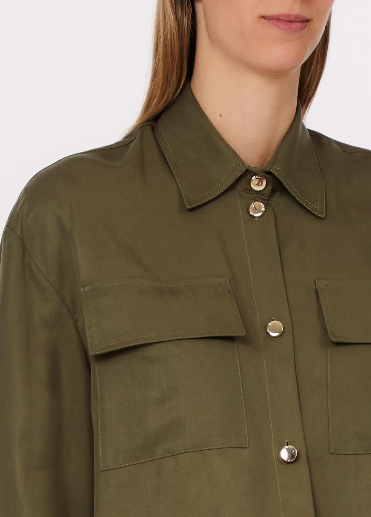 Camicia con taschino WA6265T414A X0766 LIU JO WHITE1 
