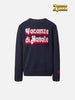 Douglas Cashmere Blend Crew Neck Sweater with Christmas Holiday Jacquard