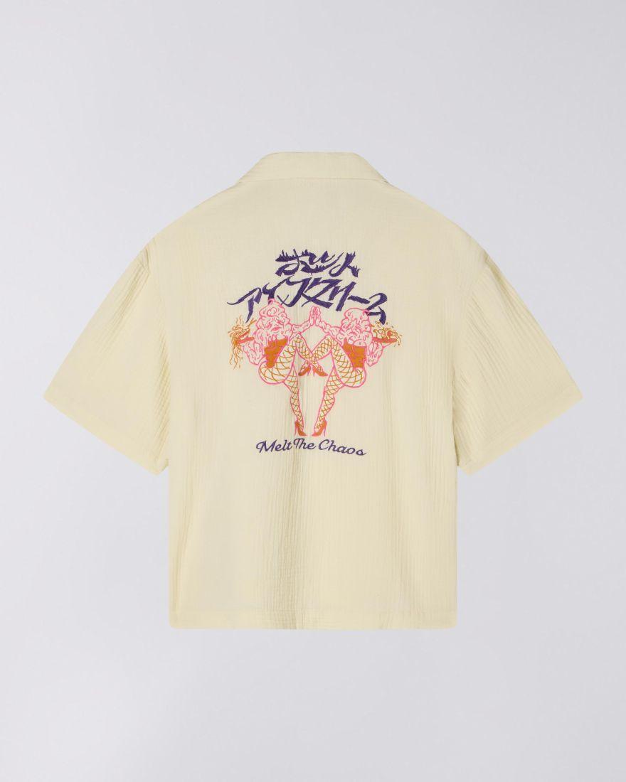 Melt the Chaos Shirt SS crema I035022 3P67 EDWIN 