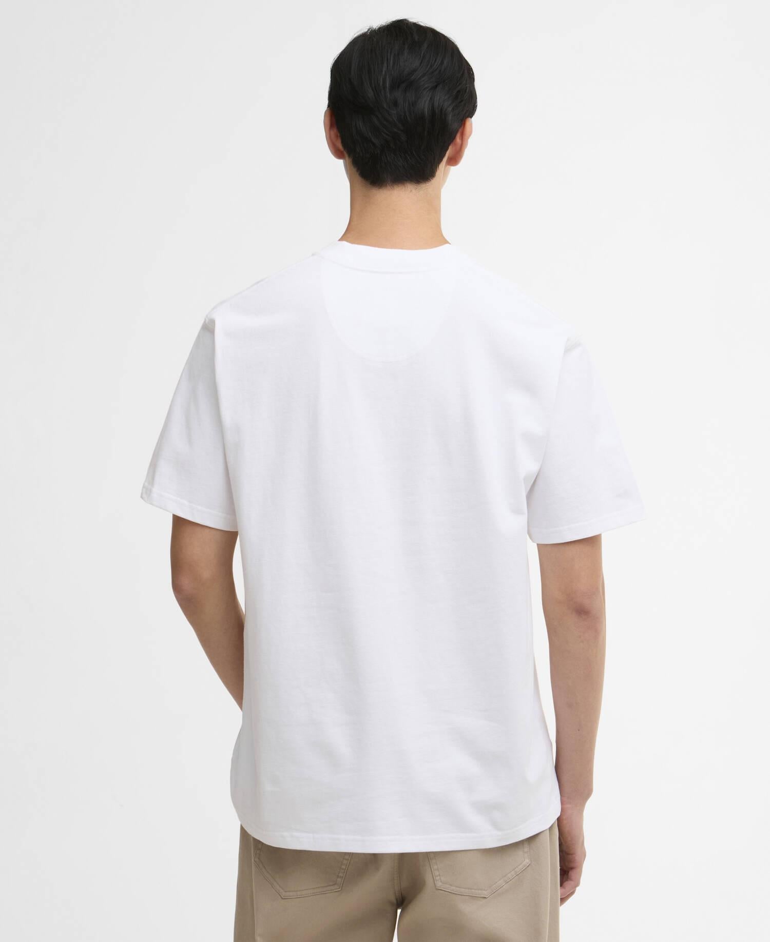 T-shirt oversize con logo Dalton MTS1568 WH11 BARBOUR 