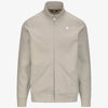Giacca in pile athleisure da uomo beige