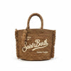 Colette raffia bag with side fringes