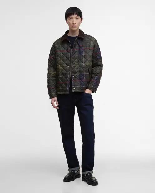 Giacca trapuntata in tartan Transport MQU1869 TN14 BARBOUR 