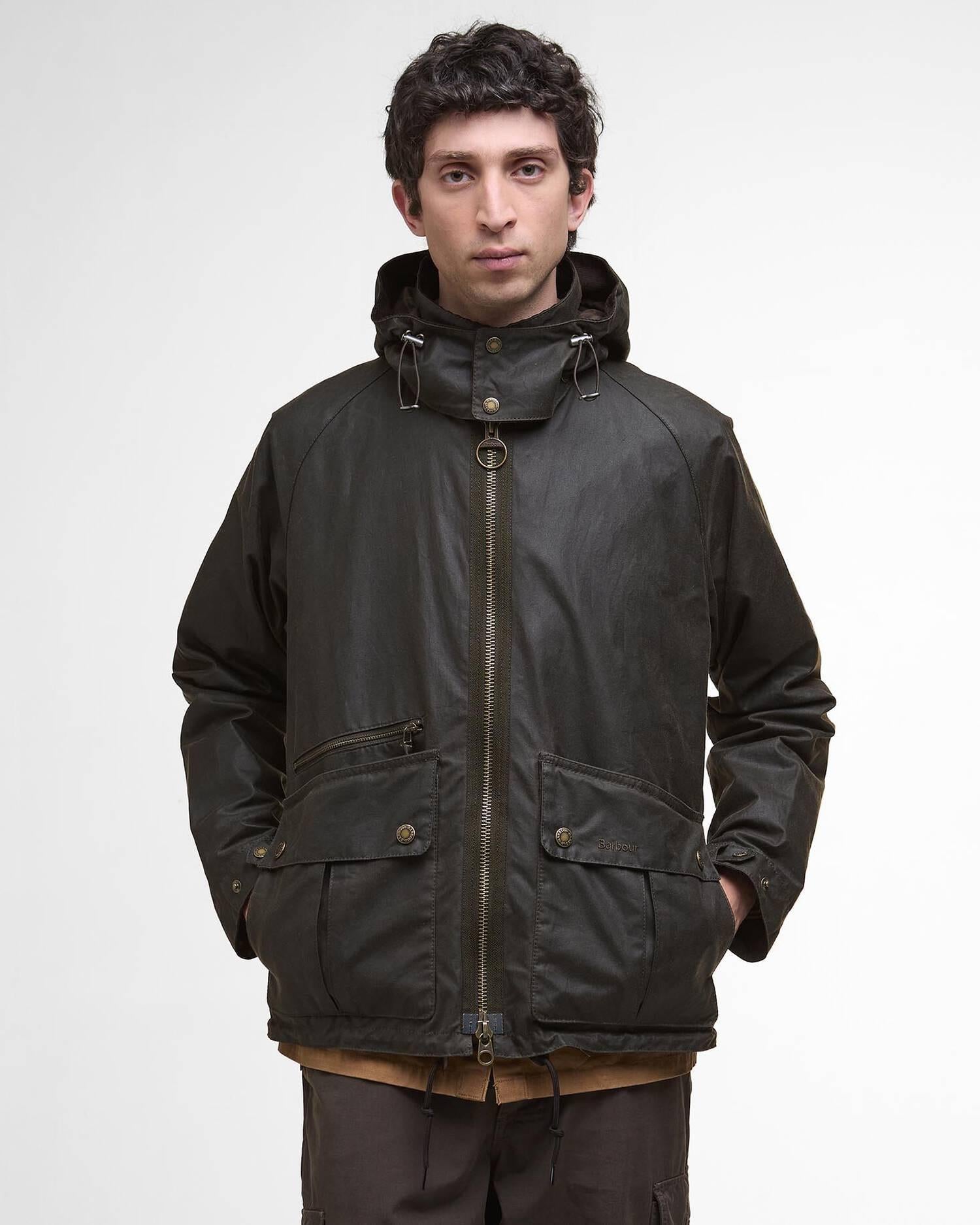 Giacca cerata Re-Engineered Bardon Spey MWX2482 OL71 BARBOUR 