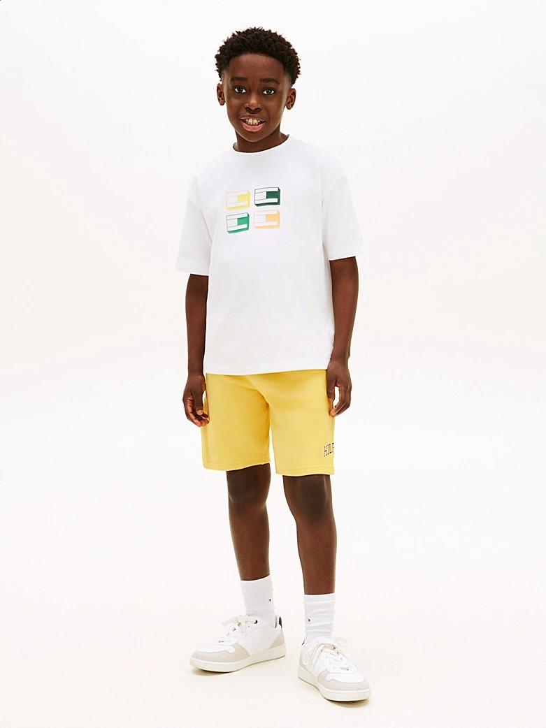 Shorts sportivi larghi in spugna KB0KB10244T ZGP TOMMY HILFIGER 