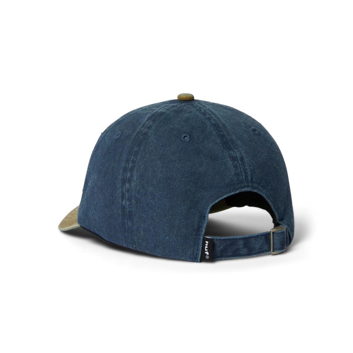 Two tone 89 washed 6-panel strapback hat HT00933 NAVY HUF 