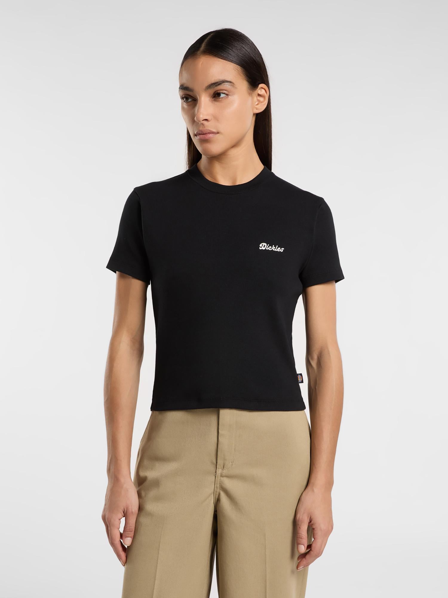 T-shirt Lewistown Ricamata DK0A4Z8J BLK1 DICKIES 