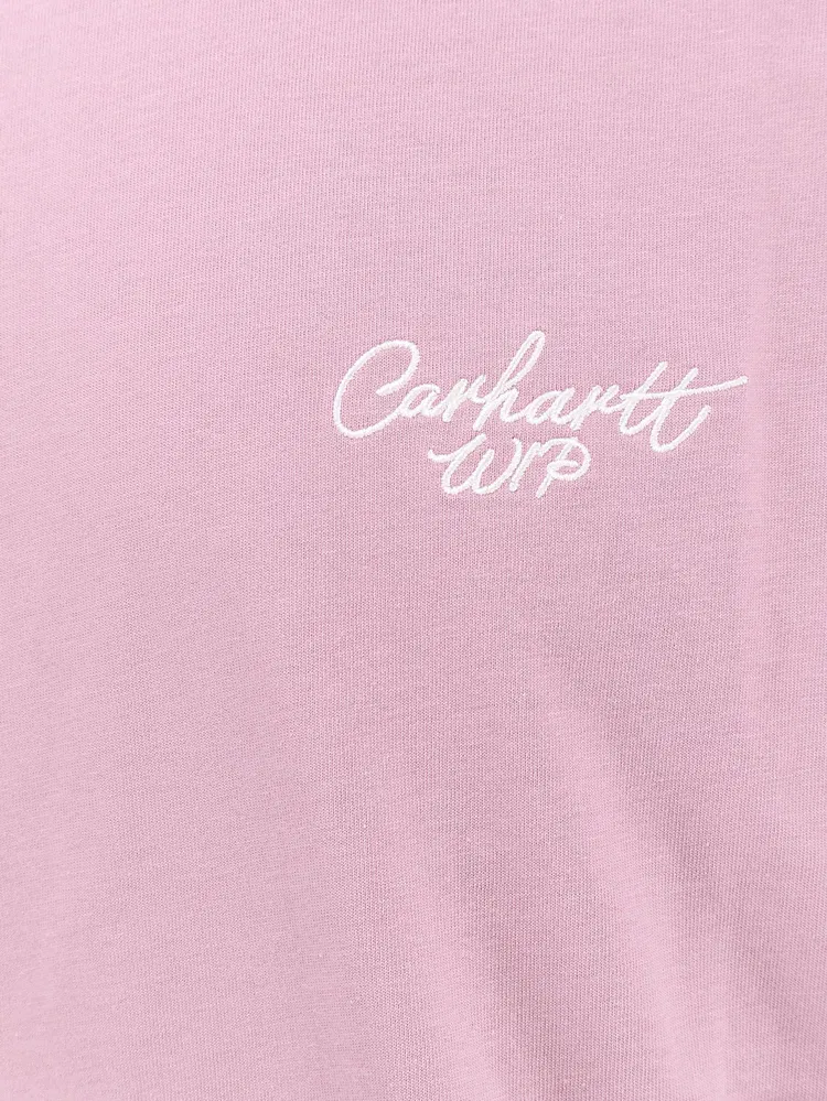 S/S Signature Script T-Shirt hortensia I033828 2QSXX CARHARTT WIP 
