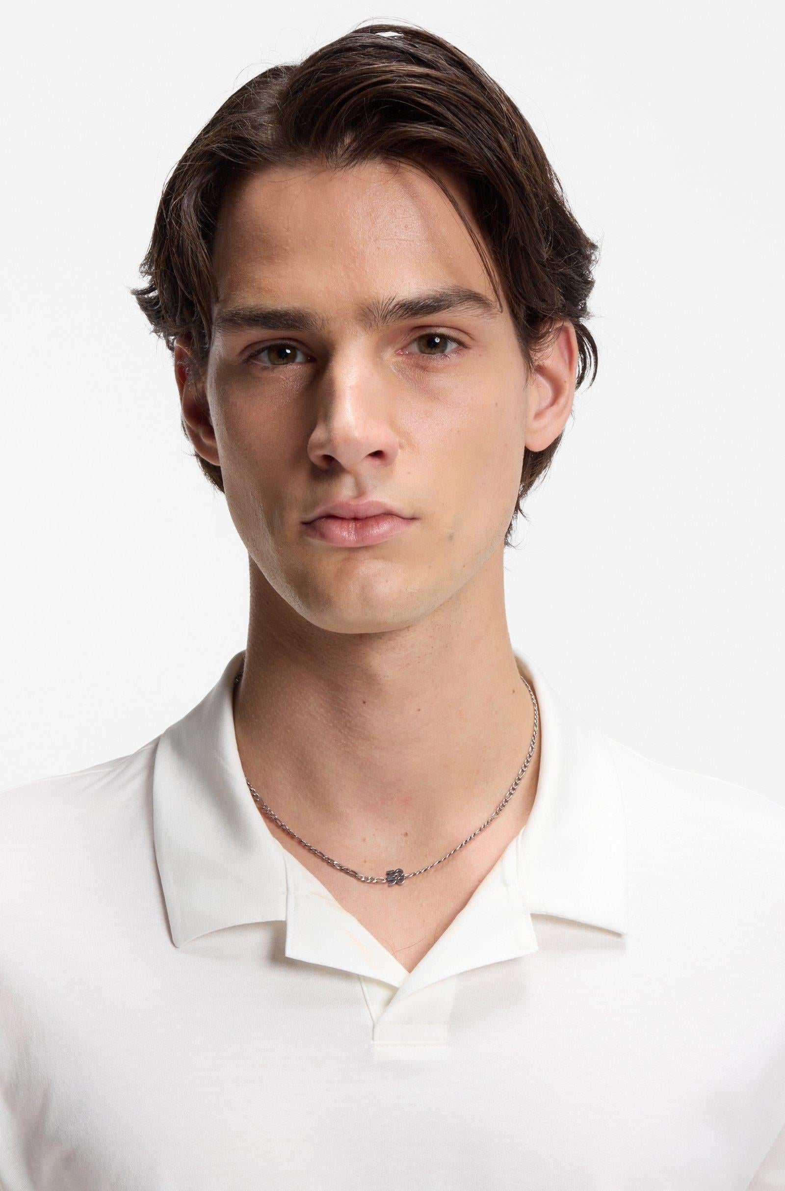 Polo aderente con colletto Johnny 50542961 102 HUGO 