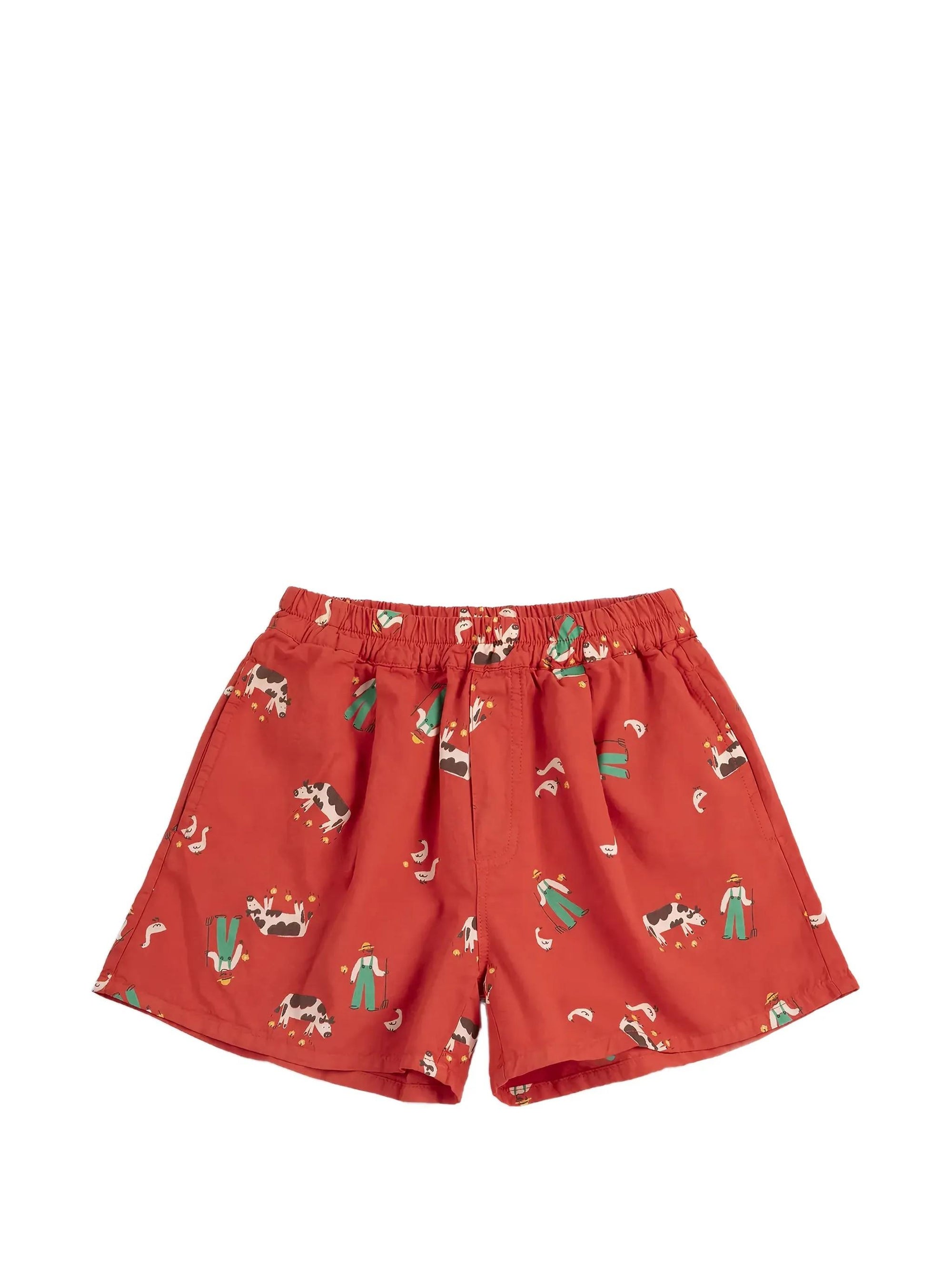 Shorts elasticizzati farm adventure B126AC068 611 BOBO CHOSES 