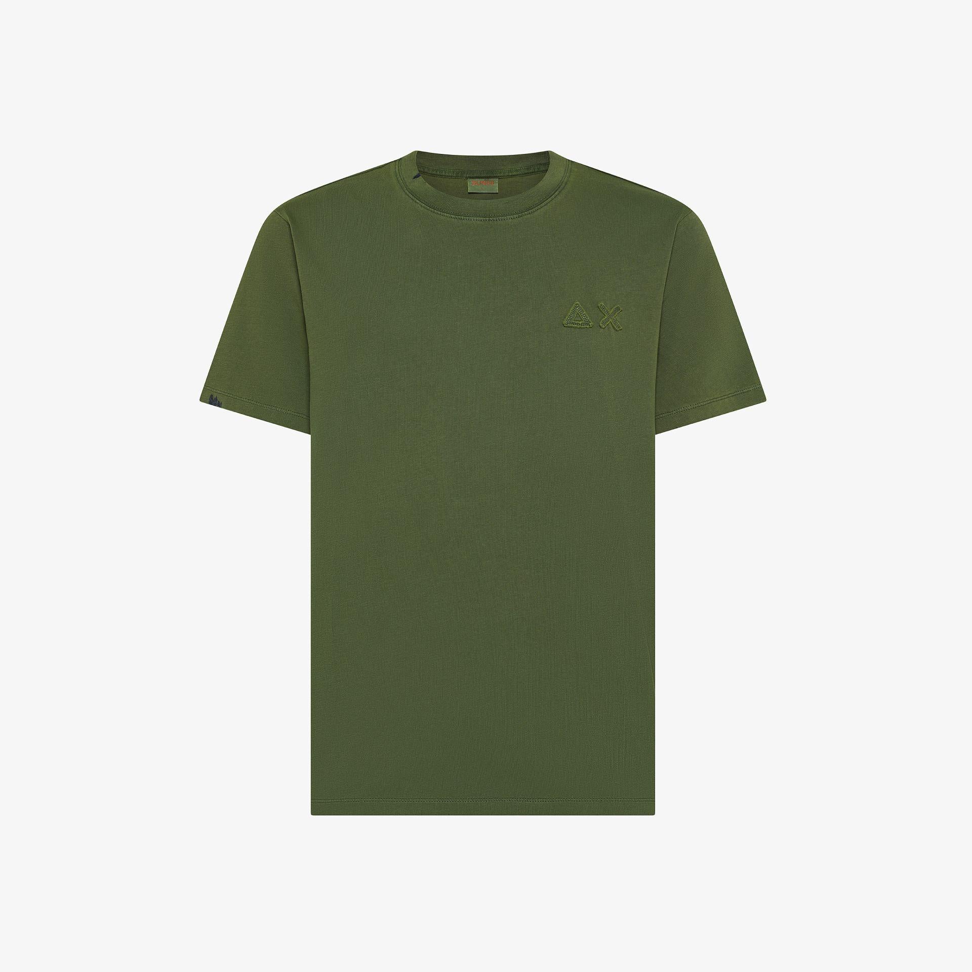 T-shirt con trattamento vintage T36113 37 SUN68 