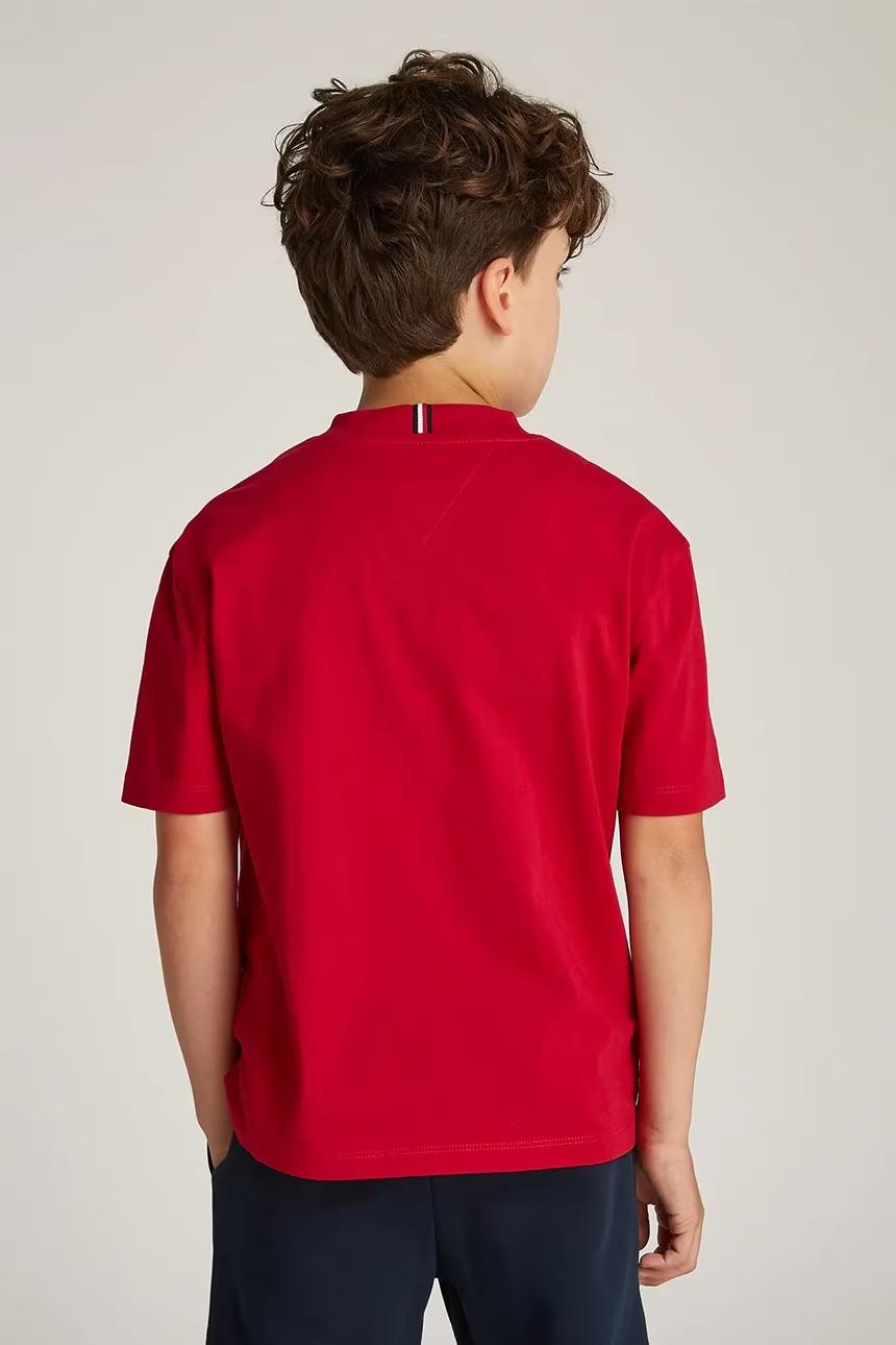 T-shirt con bandierina ricamata KB0KB09601J XLD TOMMY HILFIGER 