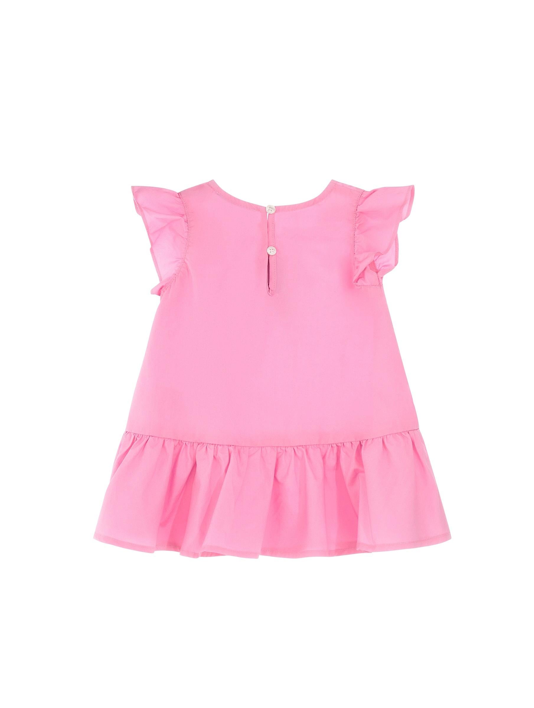 Abito con ricamo Teddy MDV0D6LLA10 51473 MOSCHINO BABY 