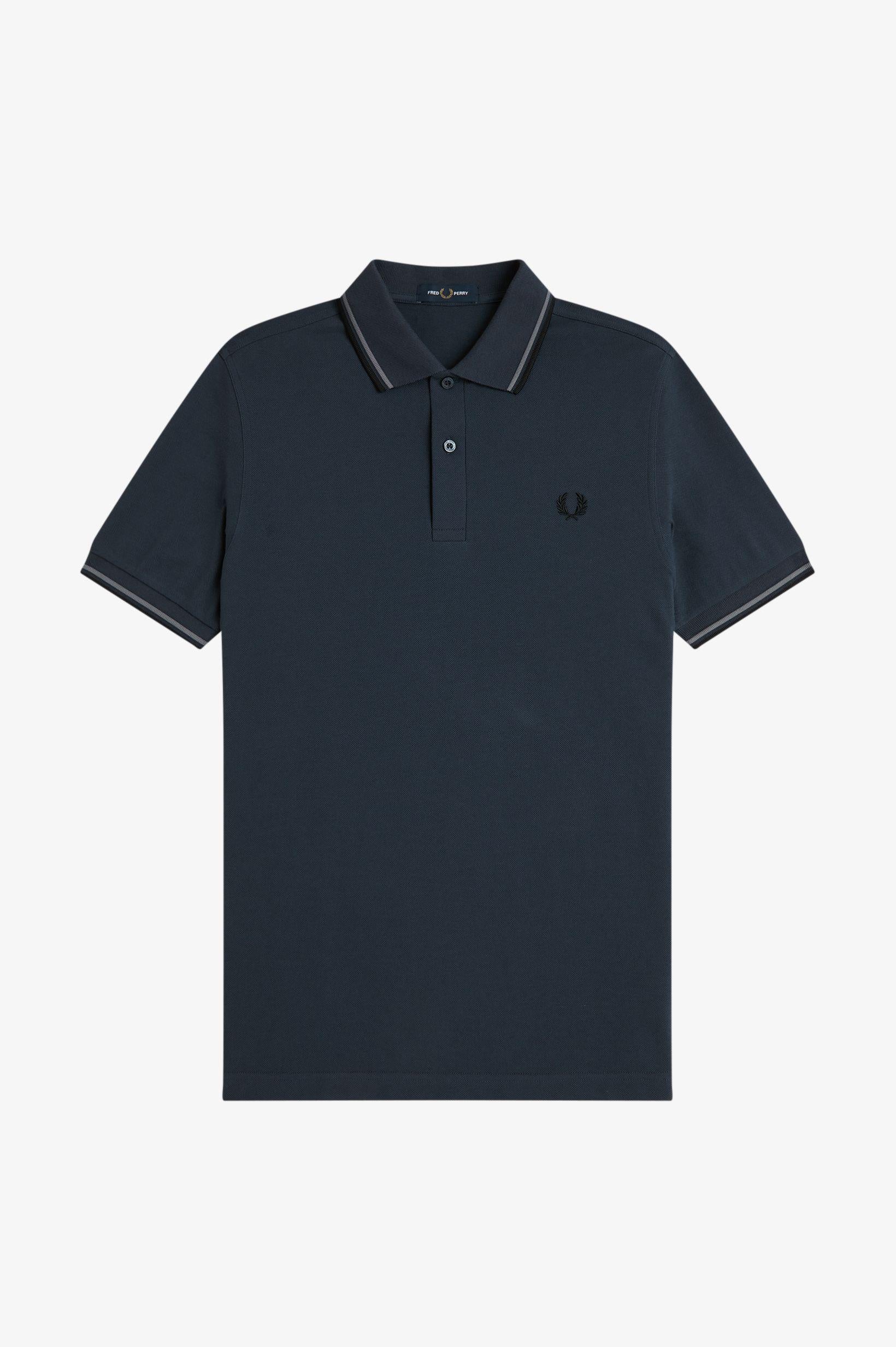 Polo con doppia riga M3600P57 01B FRED PERRY 