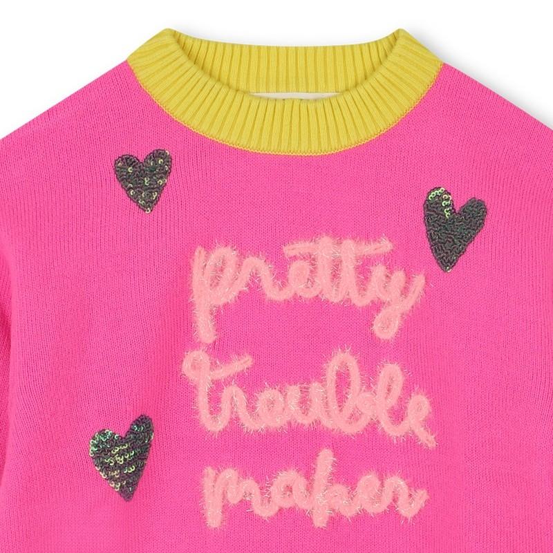 Maglione lavorato a maglia fine U21378 473A BILLIEBLUSH 