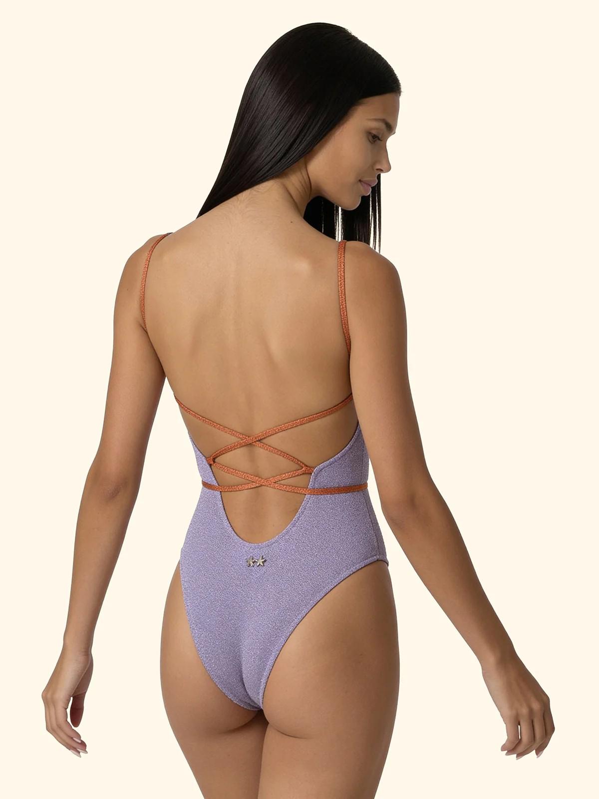 Monokini donna lilla FK26SW1113 LC F**K 
