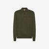 Cotton and wool polo shirt
