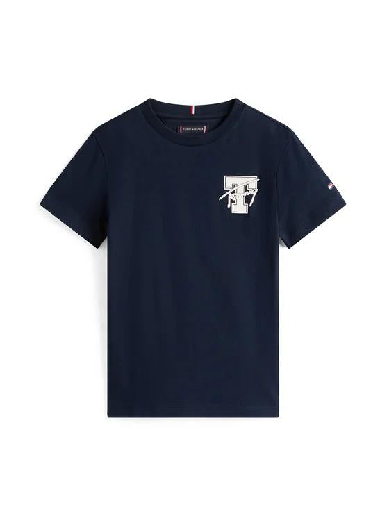 T-shirt in cotone con logo THKB0KB09868J C1G TOMMY HILFIGER 