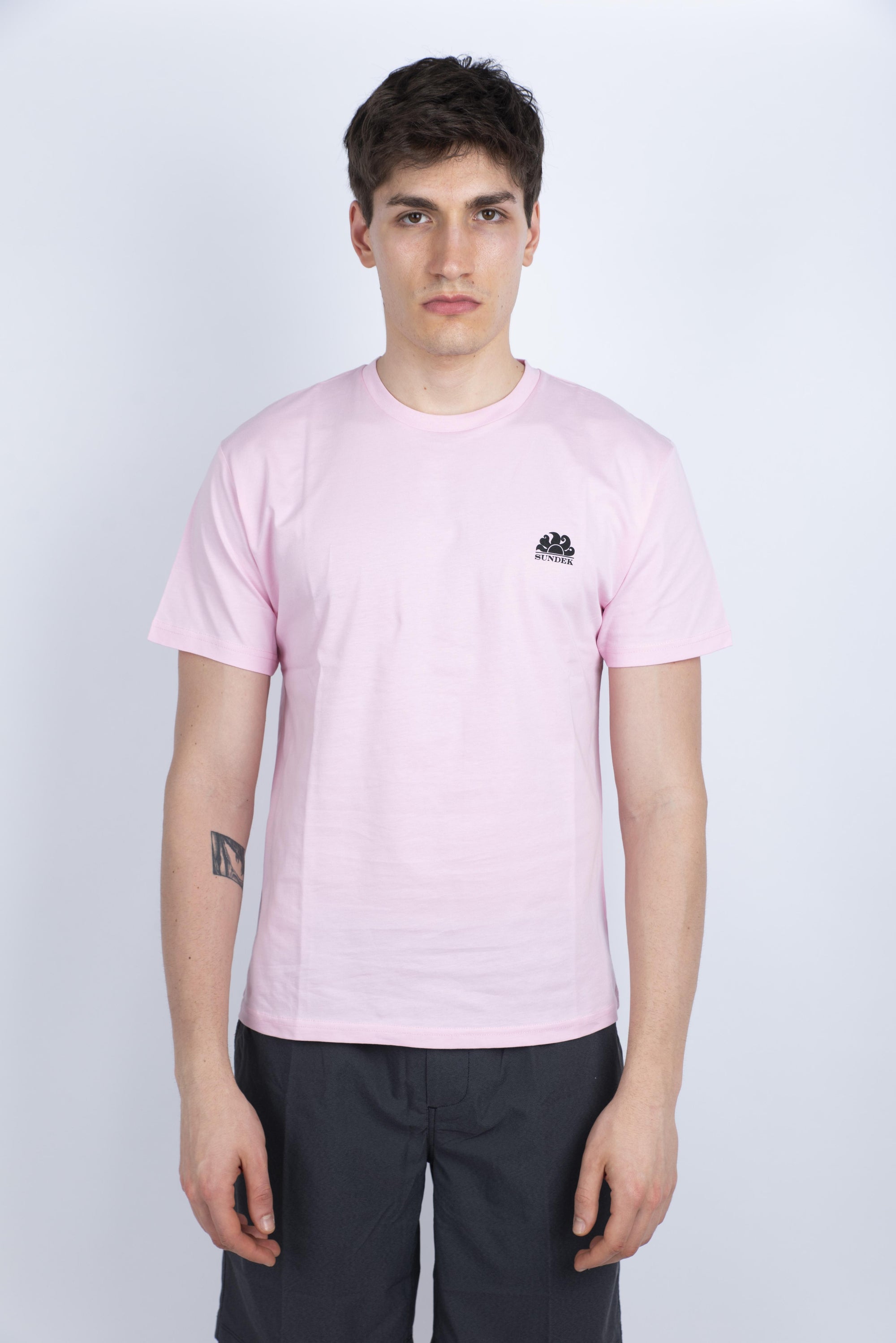 T-shirt con tasca Wetsuit rosa M673TEJ7800 53200 SUNDEK 