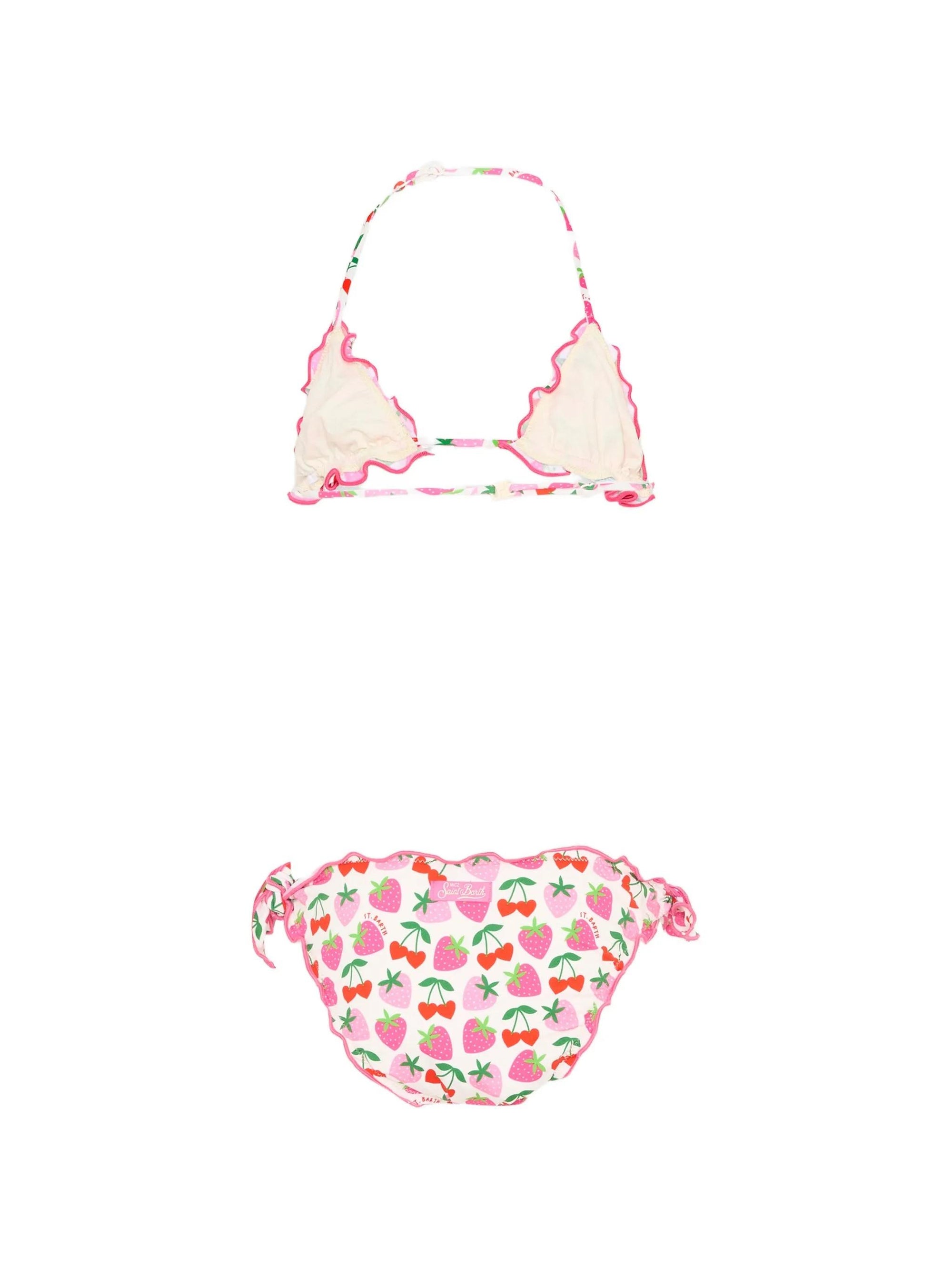 Bikini con stampa e ruches CRIS001 00516L MC2 SAINT BARTH 