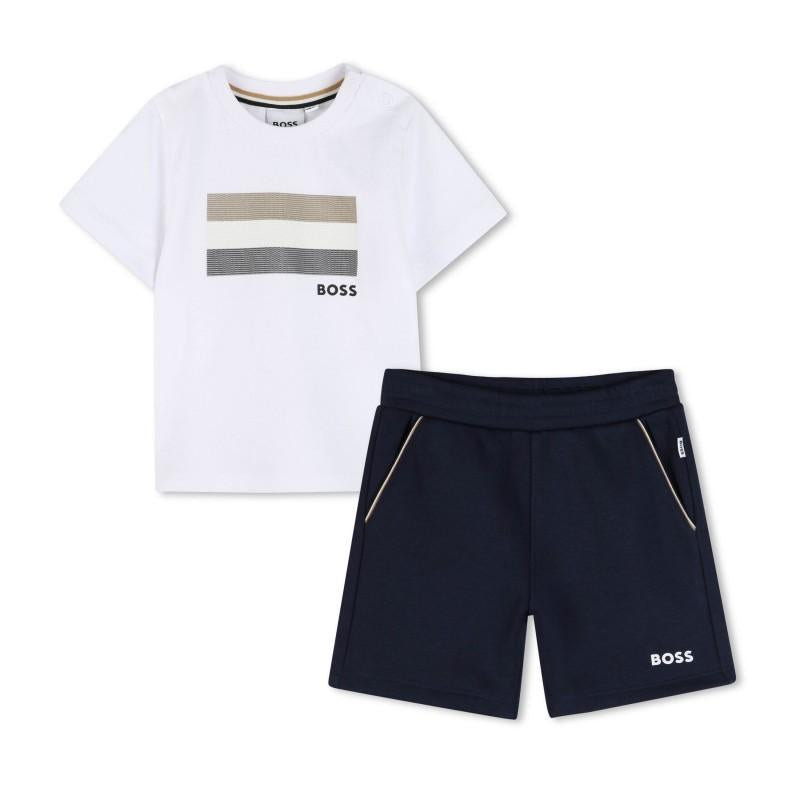 Completo T-shirt e pantaloncini J52847 849A BOSS 