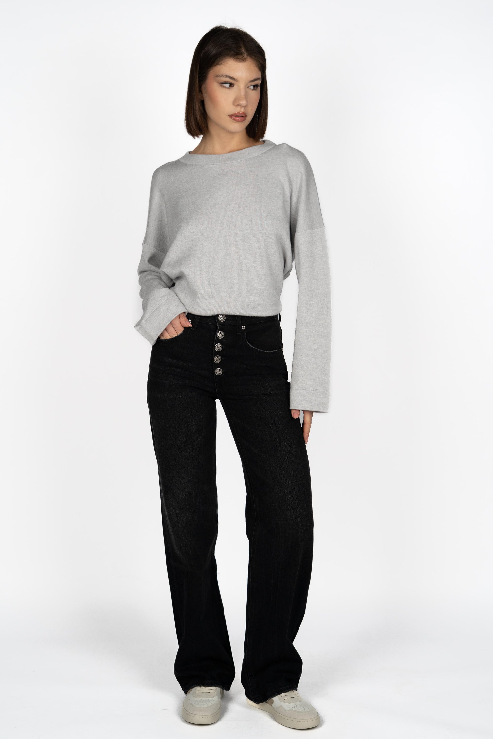 Jeans Jacklyn wide leg in denim DP427BDFE305LM9 999 DONDUP 