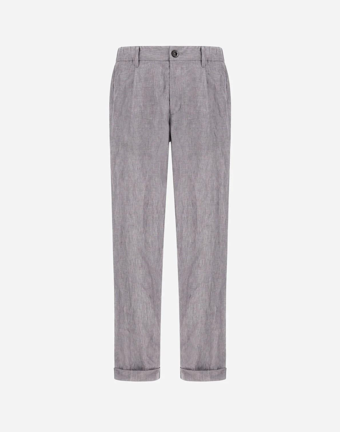 Pantaloni in summer linen PT000190U17158 9410 HERNO 
