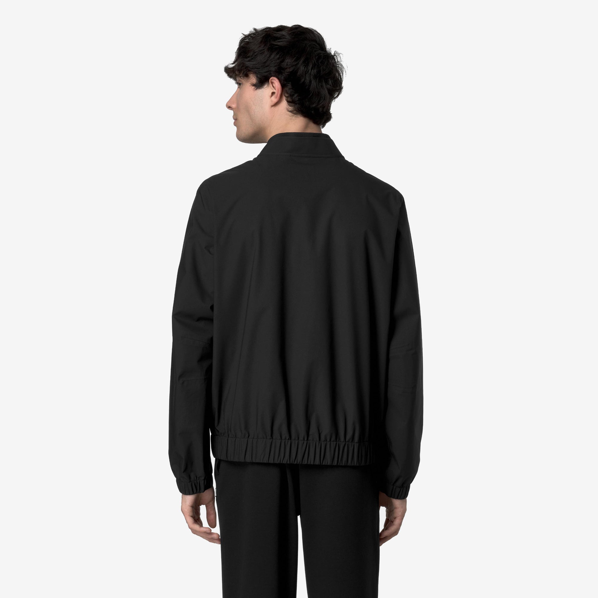Giacca impermeabile slim fit da uomo nero per condizioni meteorologiche variabili K51376W USY K-WAY 