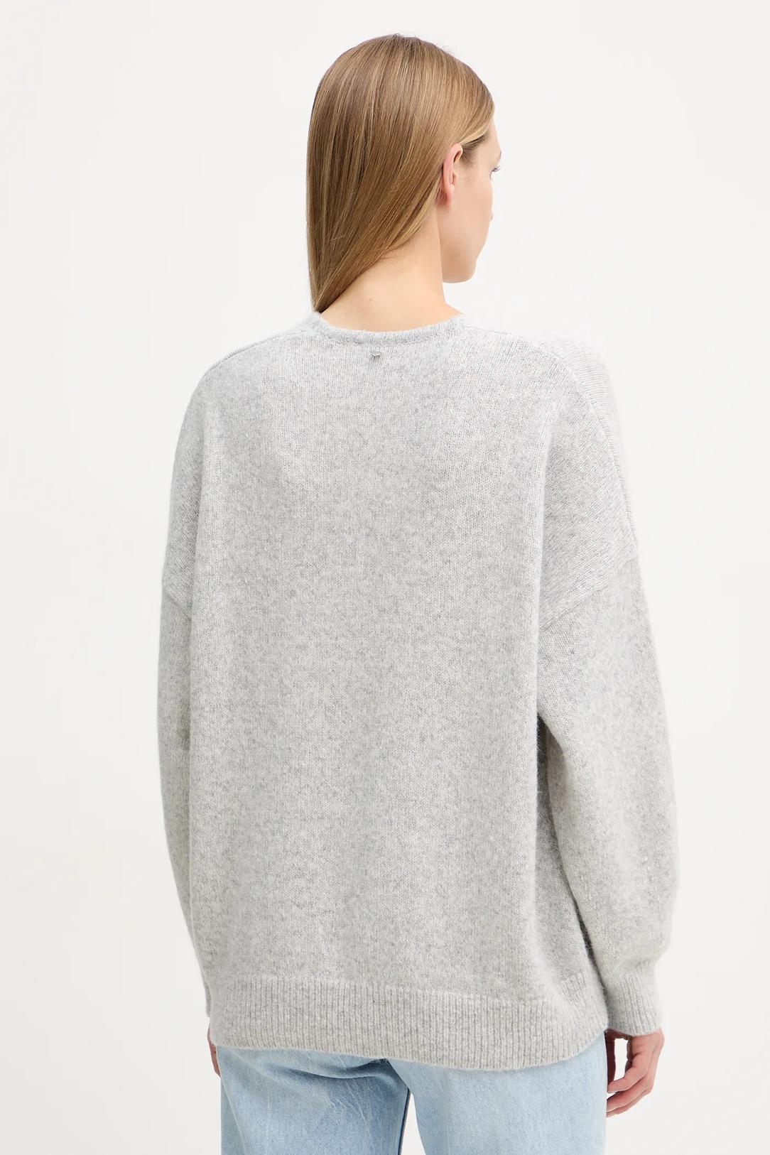 Maglione con scollo a V in filato italiano 50550464 056 BOSS 