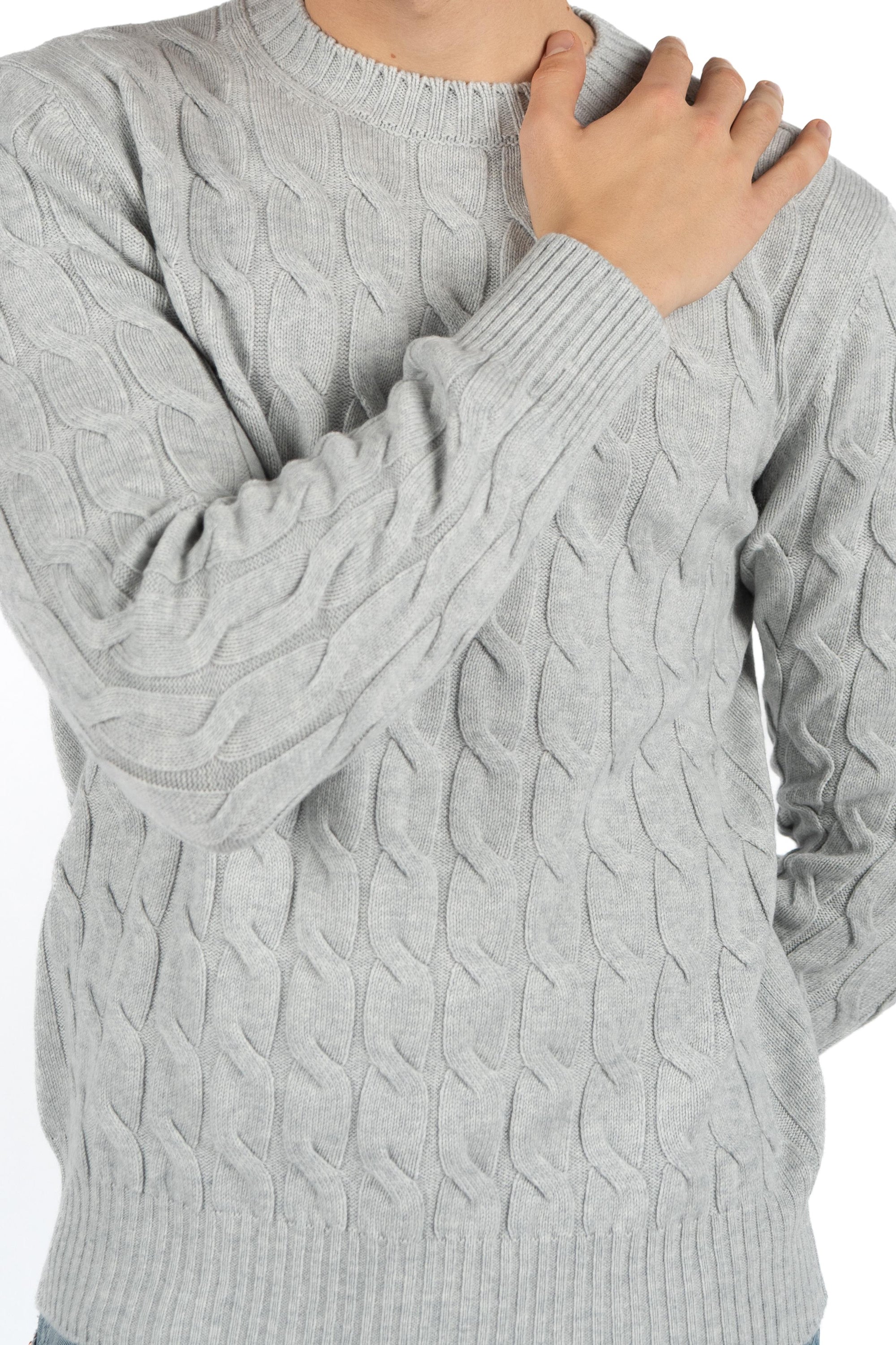 Maglione con lavorazione a trecce 23155/19668 044 GRAN SASSO 