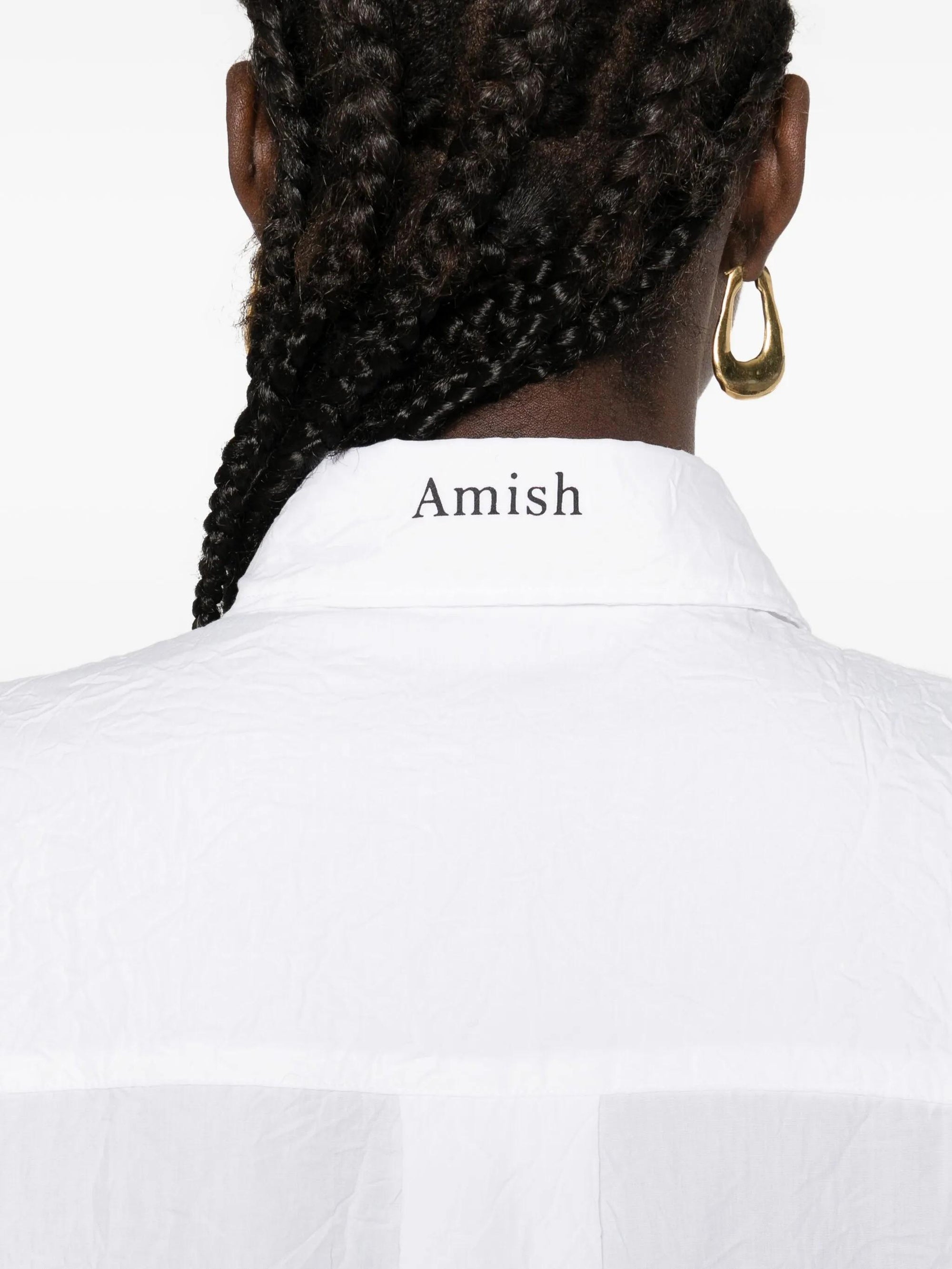 Camicia Ripple in Popeline Crinckle AMD164CN41XX C0069 AMISH 