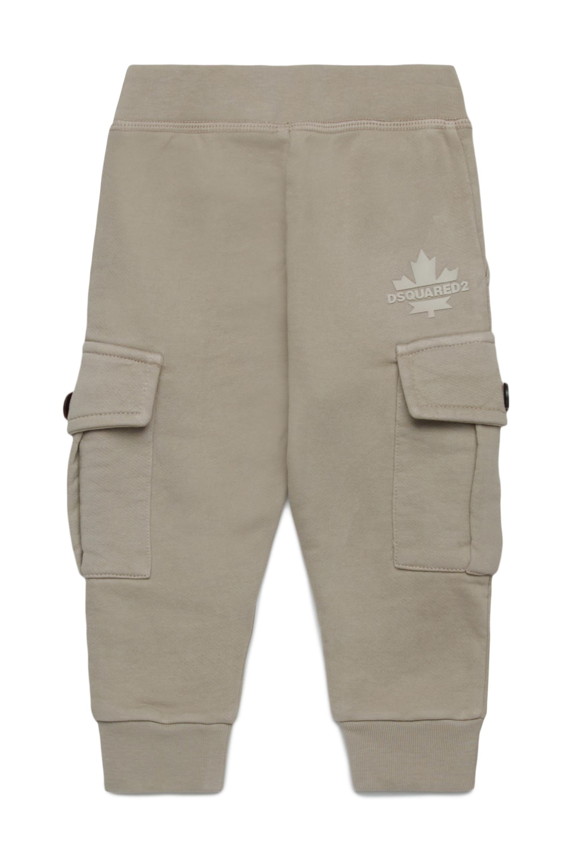 D2Kids Newborn Utility Pocket Sweatpants Beige DQ2868D0AC6 DQ717 DSQUARED2 