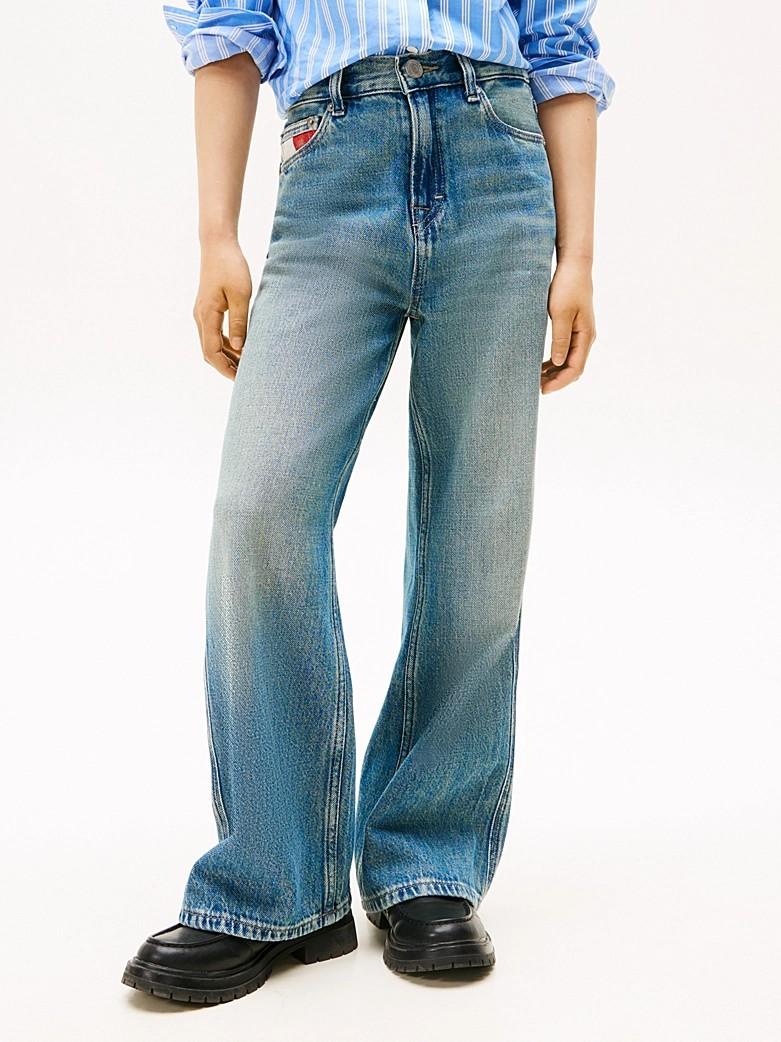 Jeans Mabel larghi a vita alta vintage wash KG0KG09017T 1AA TOMMY HILFIGER 