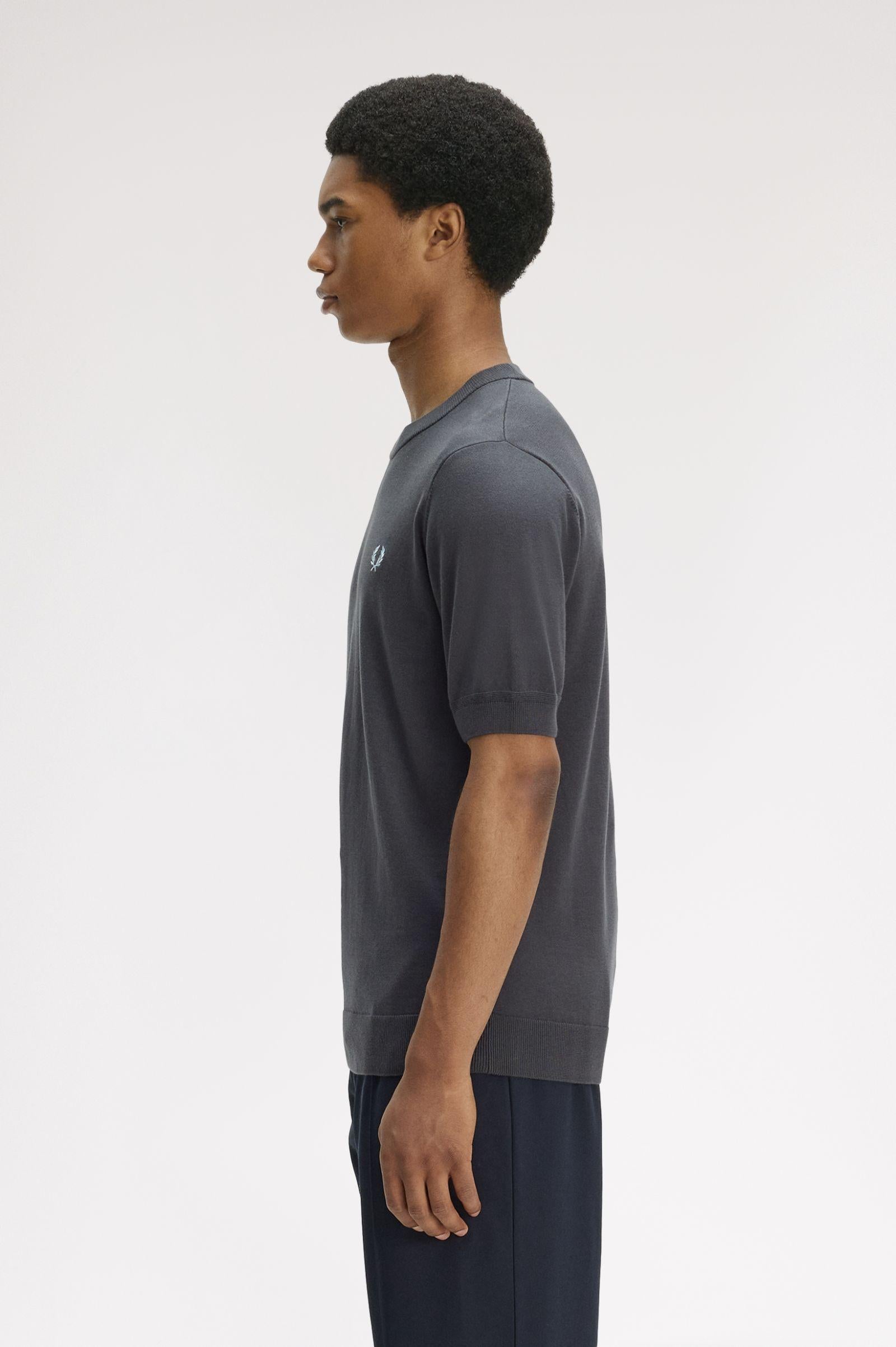 T-shirt in maglia di cotone K232258 297 FRED PERRY 