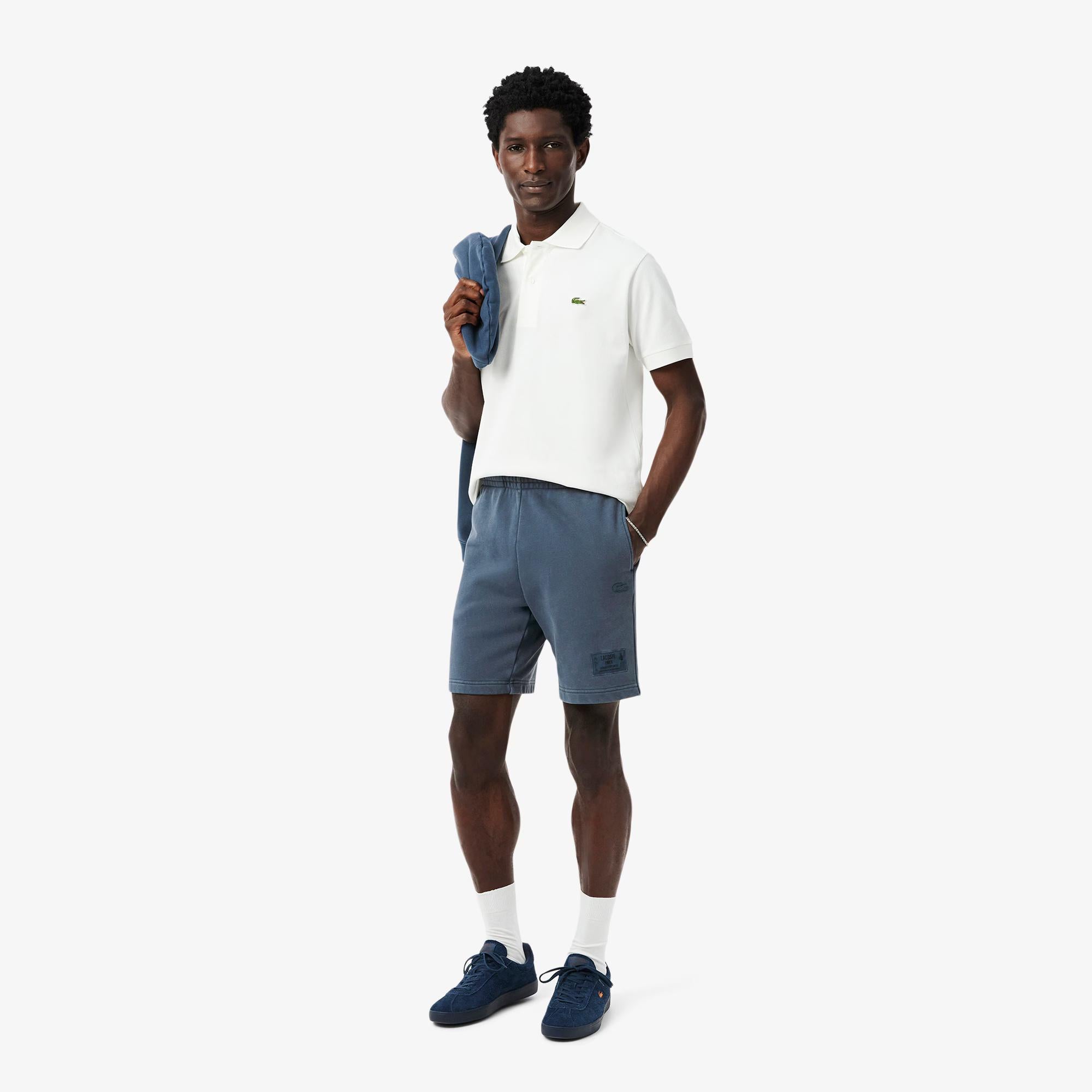 Shorts in cotone felpato GH9925 C7Z LACOSTE 