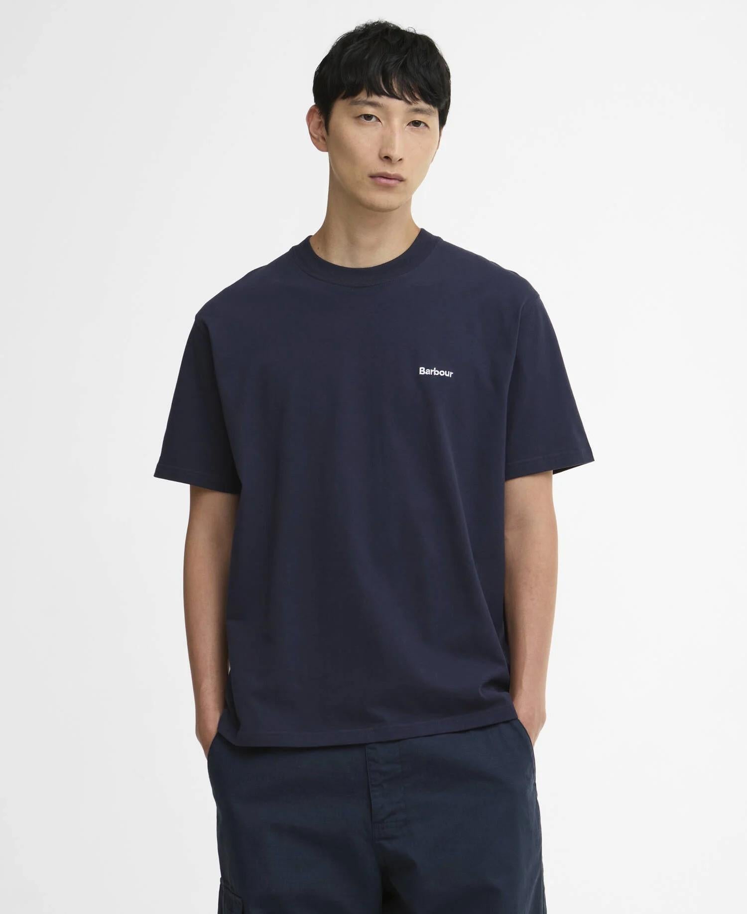 T-shirt oversize con logo Dalton MTS1568 NY91 BARBOUR 