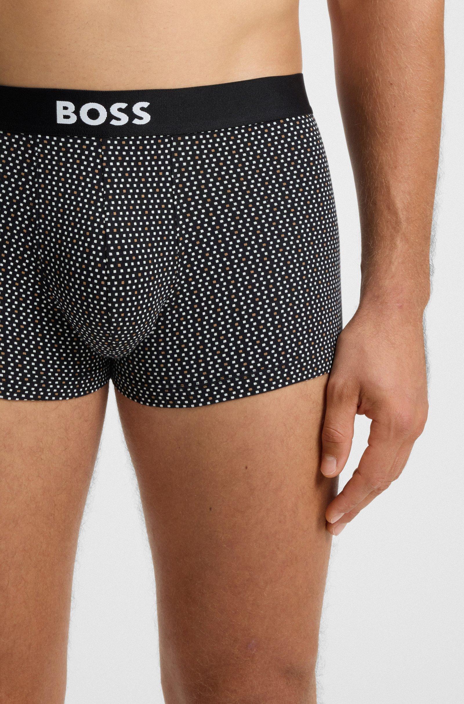 Boxer corti in cotone elasticizzato con logo in confezione da tre 50549832 281 BOSS 