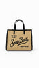 Vivian medium straw-effect bag