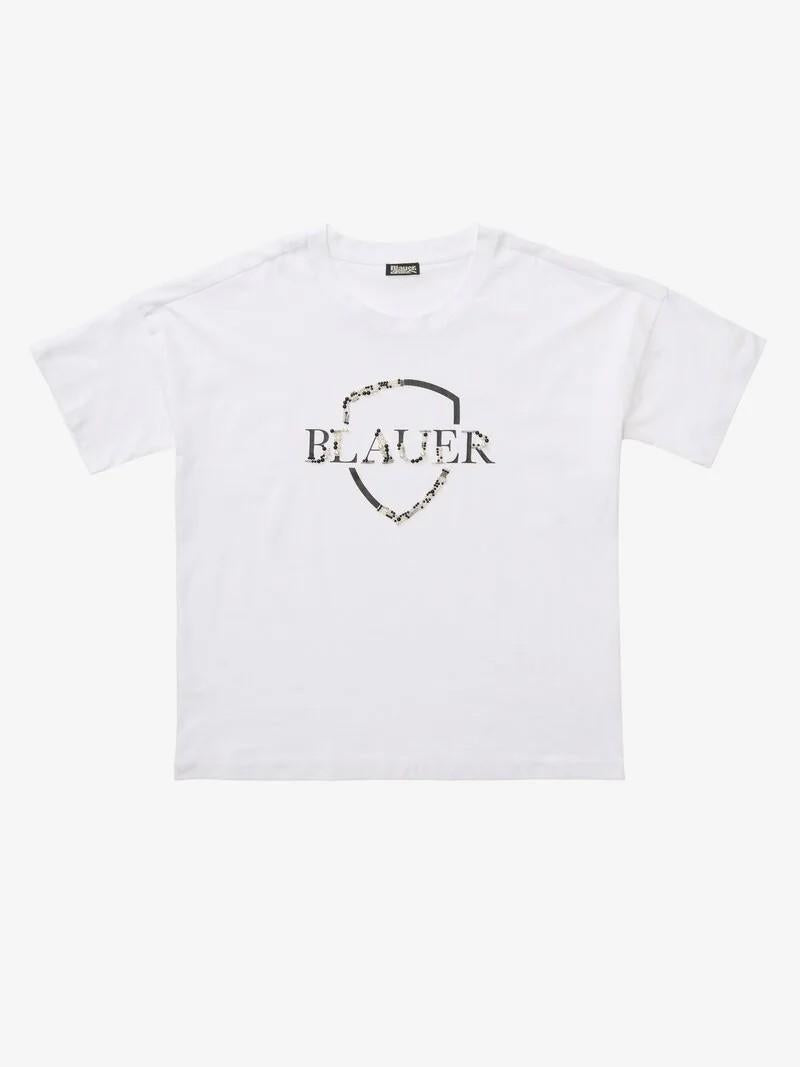 T-shirt perline e strass Millet 26SBLDH02416 100 BLAUER 