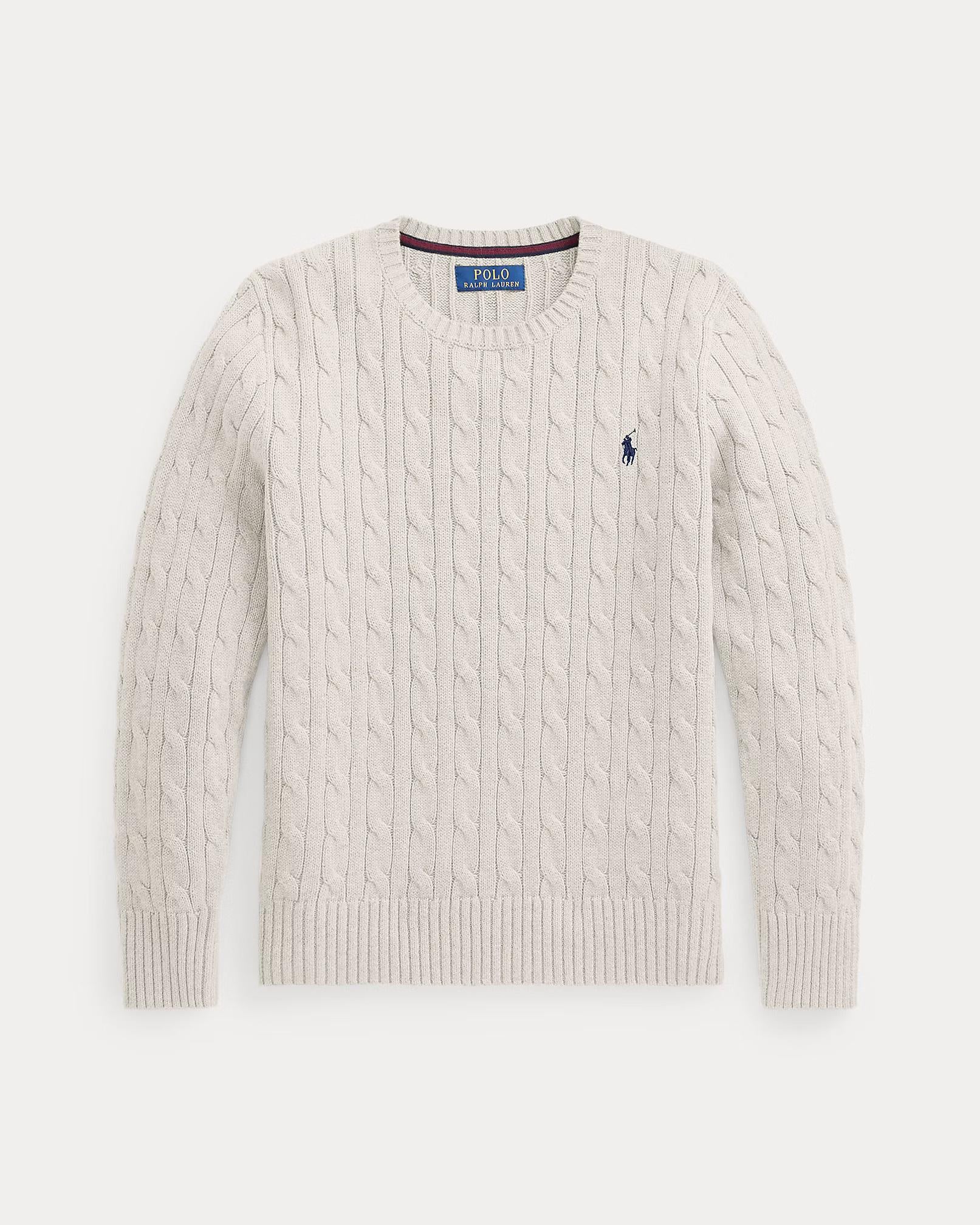 Maglia in cotone a trecce 323702674 024 POLO RALPH LAUREN 
