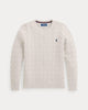 Cable knit cotton sweater