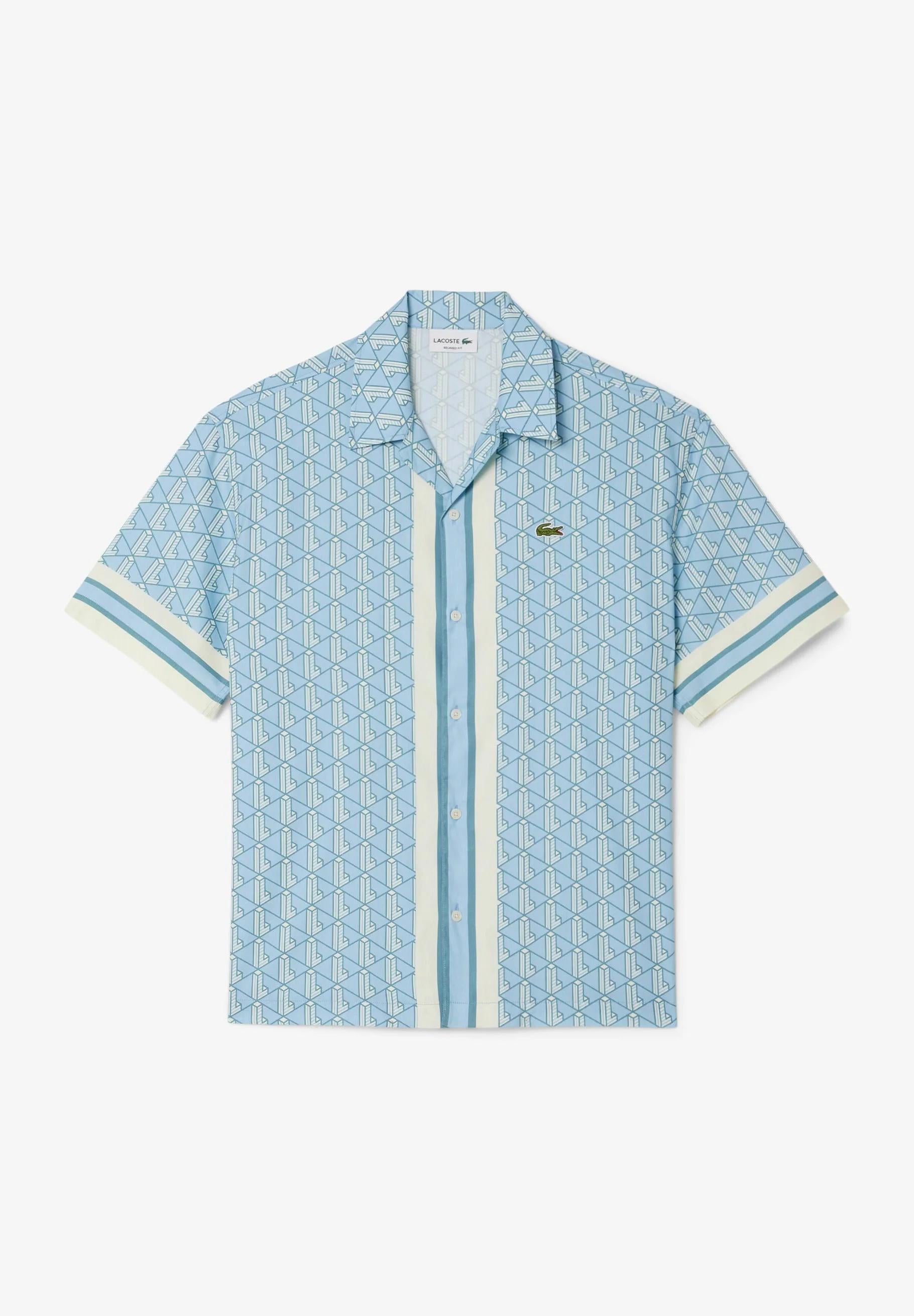 Camicia con monogramma CH9094 GIL LACOSTE 
