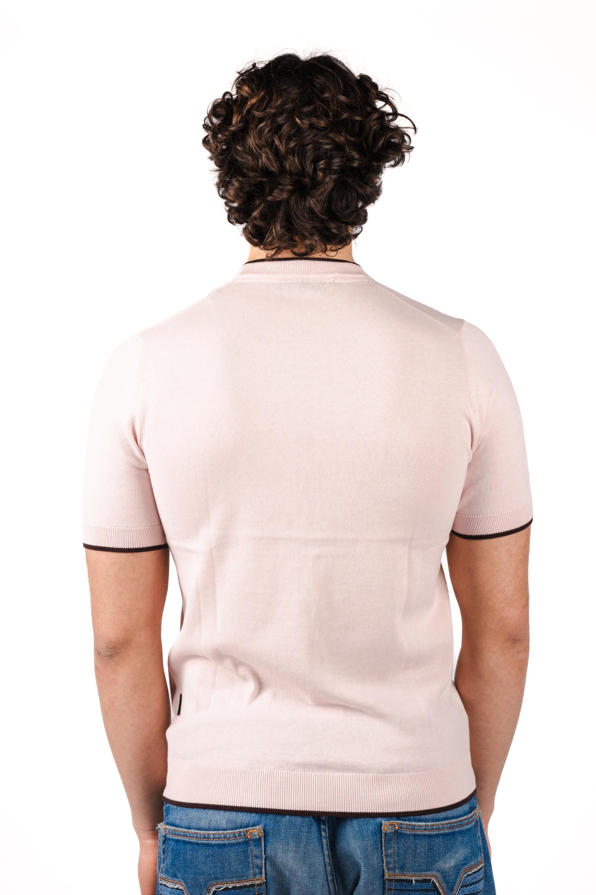 T-shirt con dettagli a contrasto R4064M261 PINK REFRIGUE 