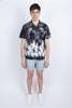 Camicia modello Bowling con stampa nero