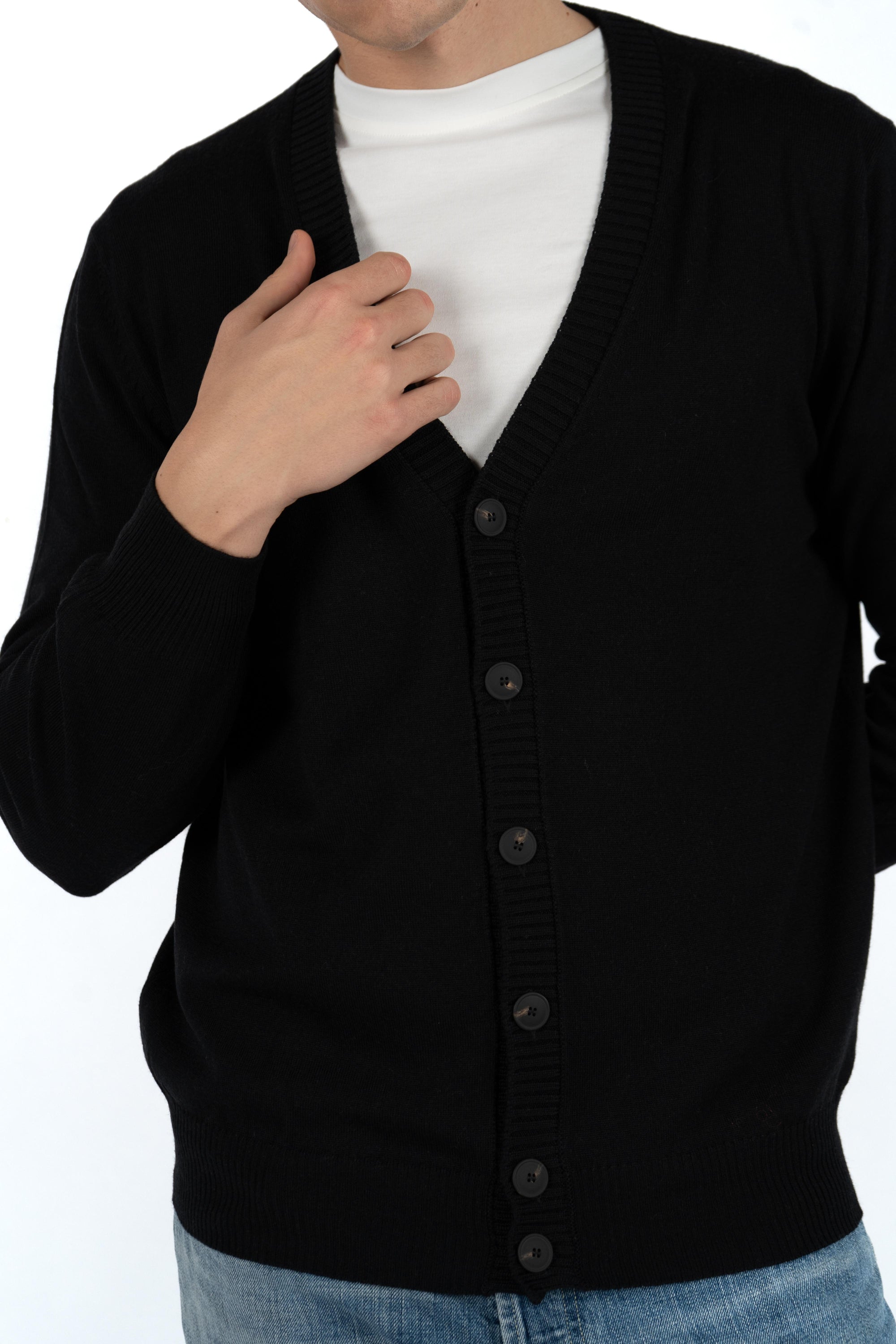 Cardigan scollo a V  57104/14821 099 GRAN SASSO 