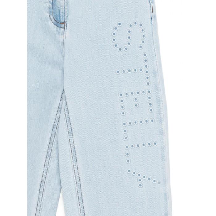Jeans con logo ricamato TY6C70Z0746 600 STELLA MCCARTNEY 