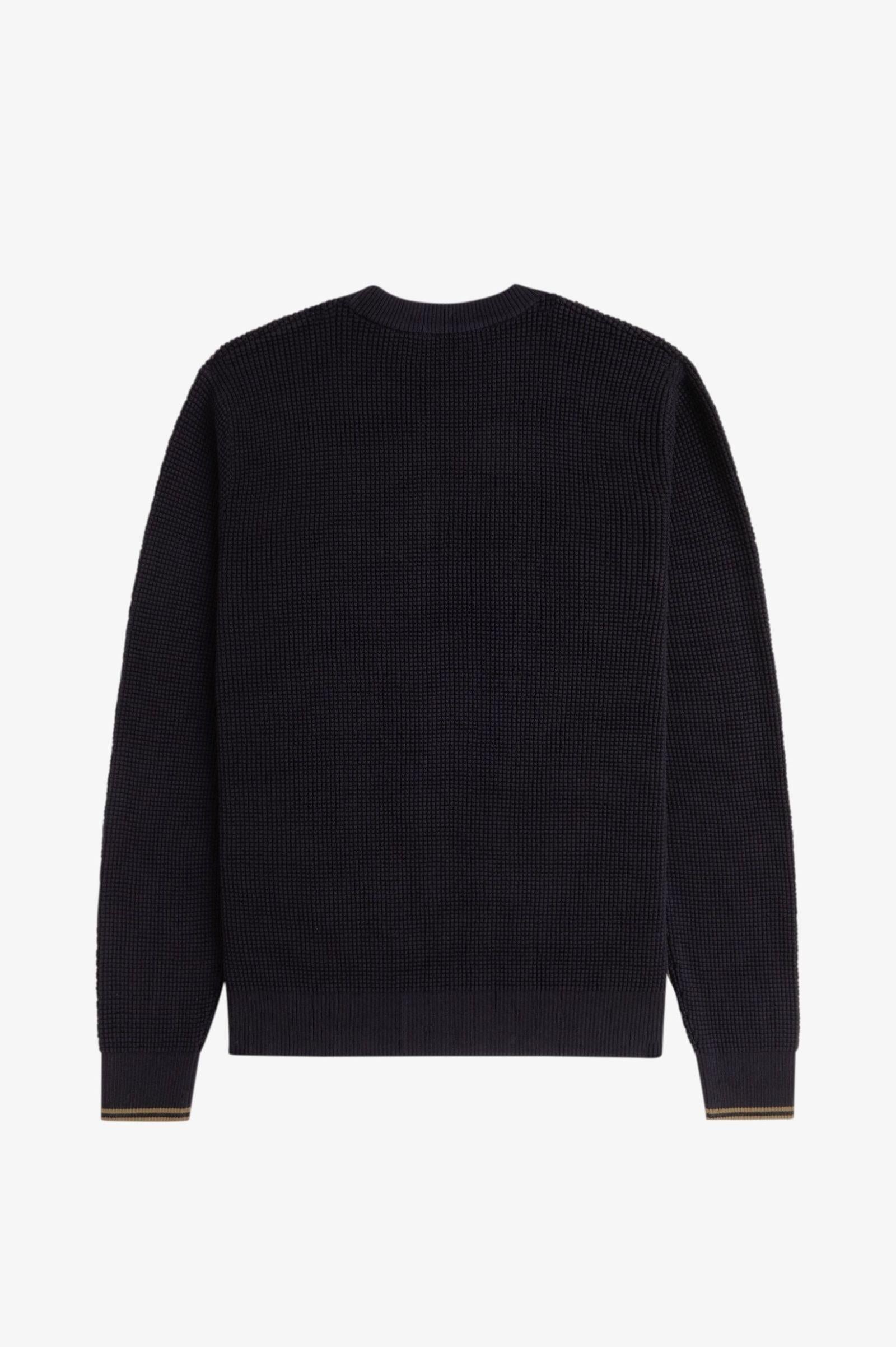 Maglione Con Lavorazione Goffrata K650755 102 FRED PERRY 