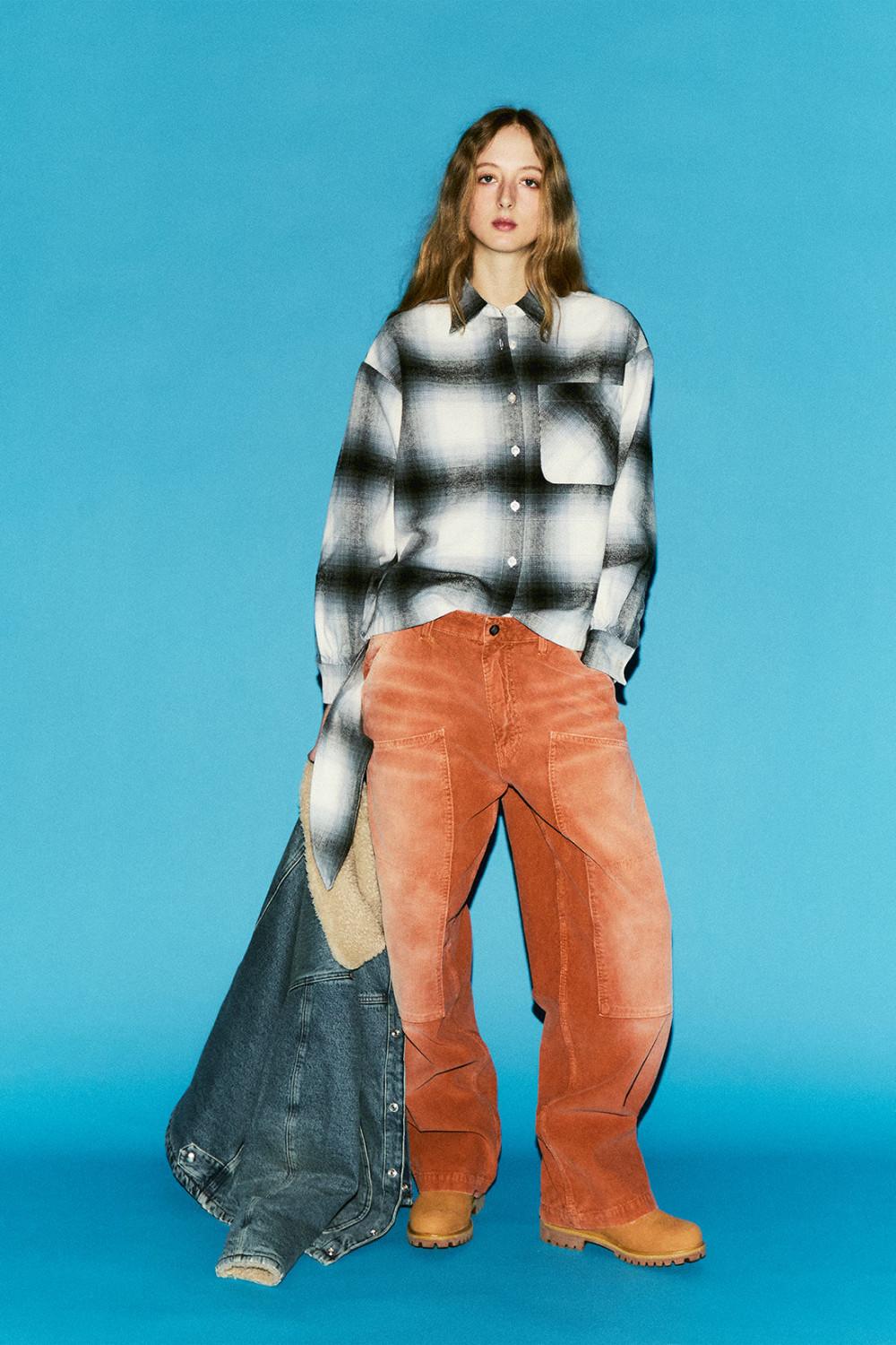 Camicia Apron con Cut-out AMD168CN380124 C0533 AMISH 